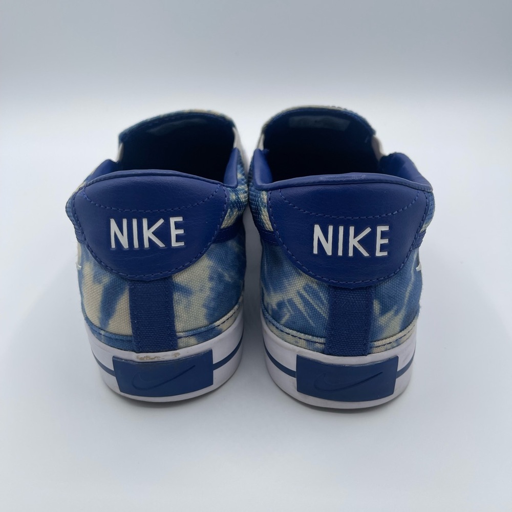 Men Nike Court Legacy Print Slip On Shoes Sneakers Blue White Tie Dye DH1439 901 - Picture 6 of 8
